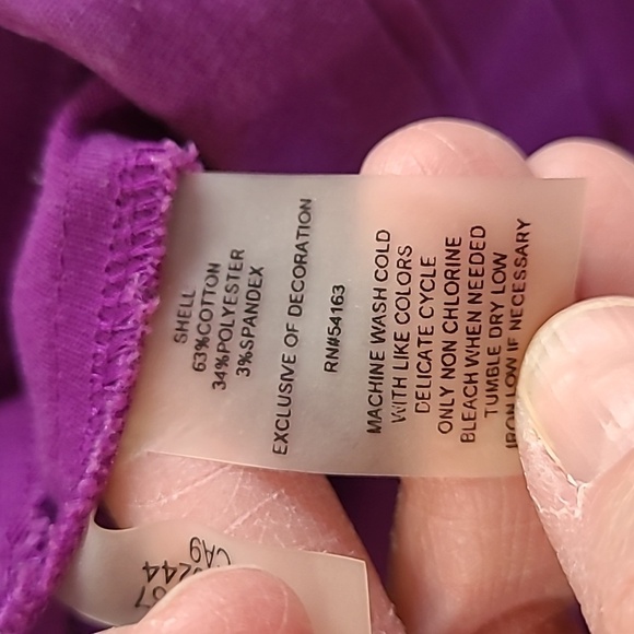 Calvin Klein Purple Cropped Pants size 22W - Picture 5 of 8